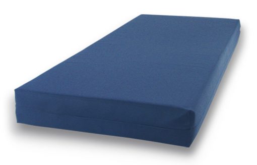 Mattress with blue nylon cover
